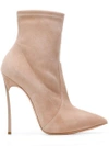 CASADEI CASADEI POINTED ANKLE BOOTS - NEUTRALS
