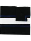 DSQUARED2 logo embroidered scarf