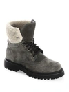 MONCLER Patty Faux Shearling Boots