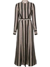 DIANE VON FURSTENBERG DVF DIANE VON FURSTENBERG STRIPED SHIRT DRESS - MULTICOLOUR