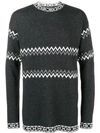 DIESEL BLACK GOLD intarsia-knit jumper