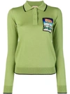 N°21 Nº21 EMBROIDERED POLO T-SHIRT - GREEN