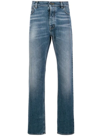 Kent & Curwen Straight Cut Jeans In Blue