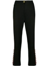 DOLCE & GABBANA button embellished trousers