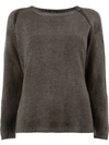 AVANT TOI AVANT TOI BOAT NECK jumper - GREY