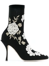DOLCE & GABBANA embroidered ankle boots