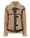 VICTORIA VICTORIA BECKHAM Shearling Biker Jacket,LJVV-059-AW18