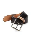 PAUL SMITH Multi-Stripe Keeper Leather Belt