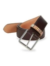 PAUL SMITH Multi-Stripe Keeper Leather Belt