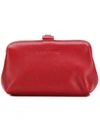 A.F.VANDEVORST A.F.VANDEVORST SNAP TOP CLUTCH - RED