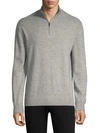 GREYSON Sebonack Wool & Cashmere Quarter-Zip Sweater