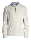 GREYSON Sebonack Wool & Cashmere Quarter-Zip Sweater