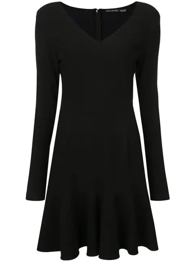 Josie Natori Ruffle Hem Dress - 黑色 In Black
