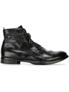 OFFICINE CREATIVE LACE UP BOOTS