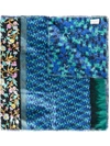 PIERRE-LOUIS MASCIA patchwork print scarf