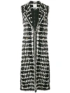 EDWARD ACHOUR PARIS SLEEVELESS TWEED COAT