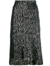GIANLUCA CAPANNOLO SEQUIN EMBROIDERED SKIRT