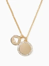 KATE SPADE SPOT THE SPADE PAVE CHARM PENDANT,098686710986