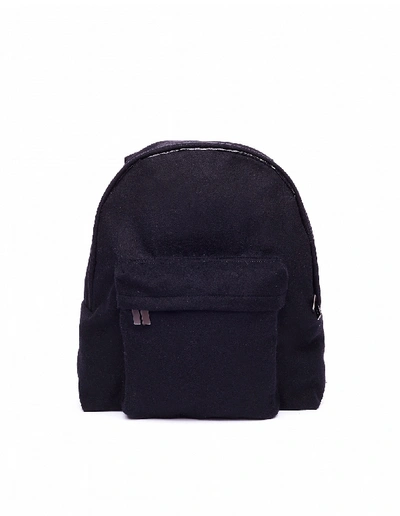 Yohji Yamamoto Black Wool Backpack