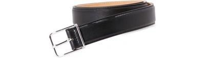 Maison Boinet Leather Belt In Black
