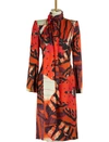 ALEXANDER MCQUEEN SILK MIDI DRESS,544428QLD28 6350