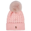 MONCLER PINK POMPOM WOOL BEANIE,2798928