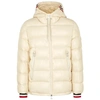 MONCLER ALBERIC ECRU QUILTED SHELL COAT