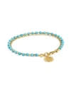 ASTLEY CLARKE 18K Goldplated Turquoise & White Sapphire Sun Bracelet