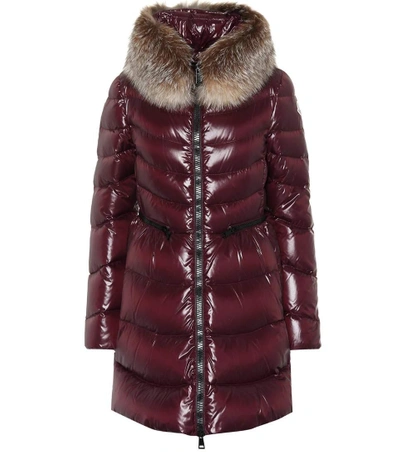 Moncler Mirielon Quilted Down Coat In Red