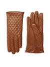 PORTOLANO QUILTED LEATHER GLOVES,0400099168515