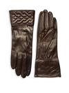 PORTOLANO Quilted Braid Leather Gloves,0400099168163