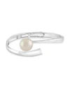 MAJORICA 12MM White Organic Faux Pearl and Sterling Silver Bracelet,0400099212017