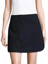 BECKEN Washed Slim-Fit Mini Skirt,0400099261548
