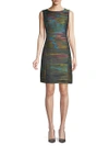 AKRIS Multicolored Sleeveless Dress,0400099011648
