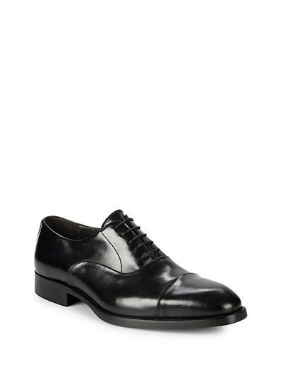 To Boot New York Men's Men's Bergamo Cap-toe Leather Oxfords In Black