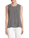 VINCE CAMUTO Textured Sleeveless Top,0400098972742