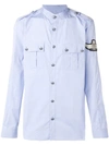 BALMAIN PATCH BUTTON DOWN SHIRT