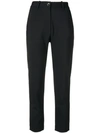 NINE IN THE MORNING NINE IN THE MORNING CROPPED TAPERED TROUSERS - BLUE