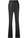 REDEMPTION REDEMPTION FLARED TAILORED TROUSERS - BLACK