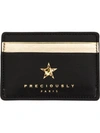 Preciously Star Embellished Cardholder - Black In Black