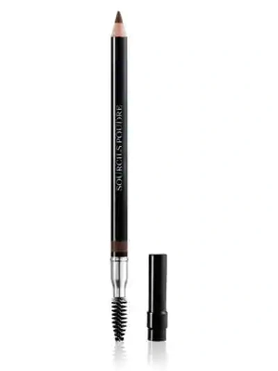 Dior Powder Eyebrow Pencil With Brush & Sharpener In 453 Soft Brown