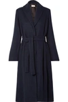 THE ROW DRANNER BELTED COTTON AND WOOL-BLEND COAT