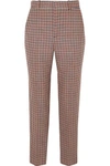 BALENCIAGA CHECKED WOOL-BLEND TWEED STRAIGHT-LEG trousers