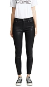 7 FOR ALL MANKIND THE B(AIR) COATED ANKLE SKINNY JEANS