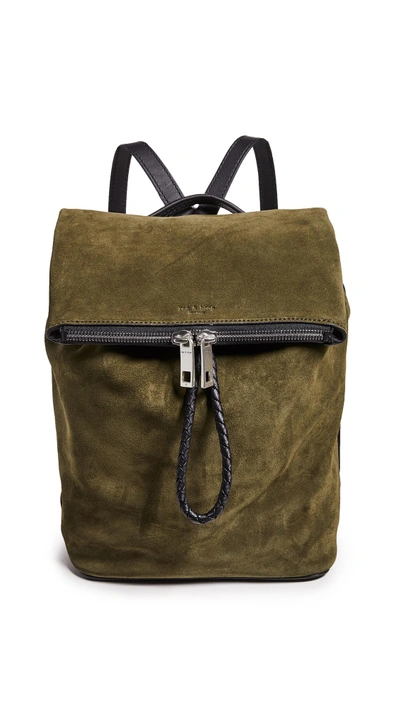 Rag & Bone Loner Leather Backpack In Olive