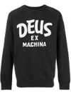 DEUS EX MACHINA DEUS EX MACHINA LOGO PRINT SWEATER - BLACK