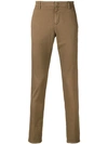 Dondup Slim Fit Trousers In Neutrals