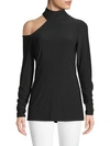 LOVE SCARLETT Mockneck Cut-Out Top,0400099260857