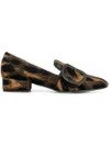 PAOLA D'ARCANO LEOPARD PRINT LOAFERS