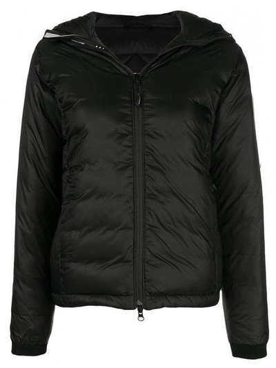 Canada Goose Hooded Puffer Jacket In Black